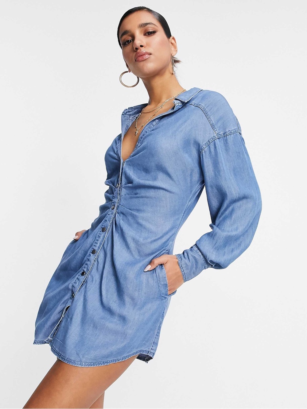 Free People Charlie shirt dress Medium